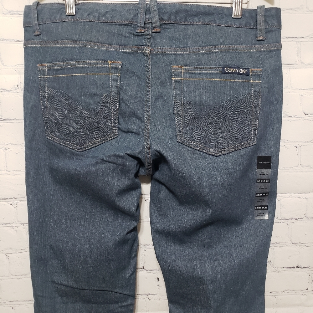 Calvin Klein Jeans NWT Sz 14 Skinny Stretch - Picture 7 of 12